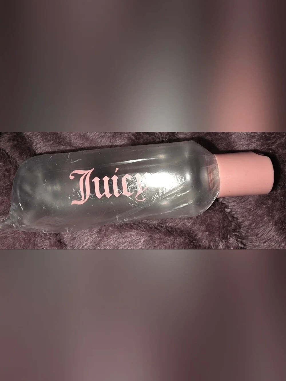 Juicy Couture Black Velvet Cosmetic Pouch And Travel Set With Crown Logo